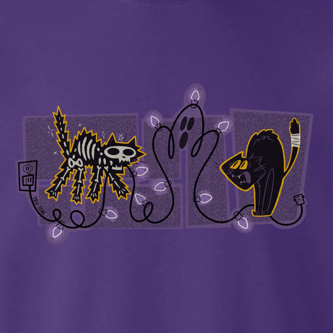 Tru-Tone Black Cats Crew Neck Sweatshirt