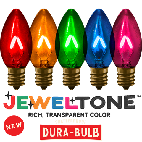 C9 Dura-Bulb™ Jeweltone™ • 5-Pack