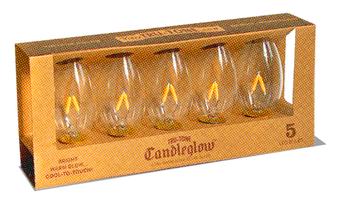 C9 Dura-Bulb™ Candleglow™ • 5-Pack