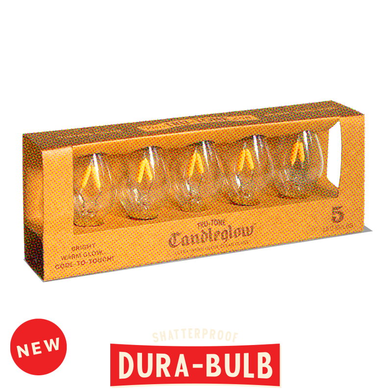 C7 Dura-Bulb™ Candleglow™ • 5-Pack